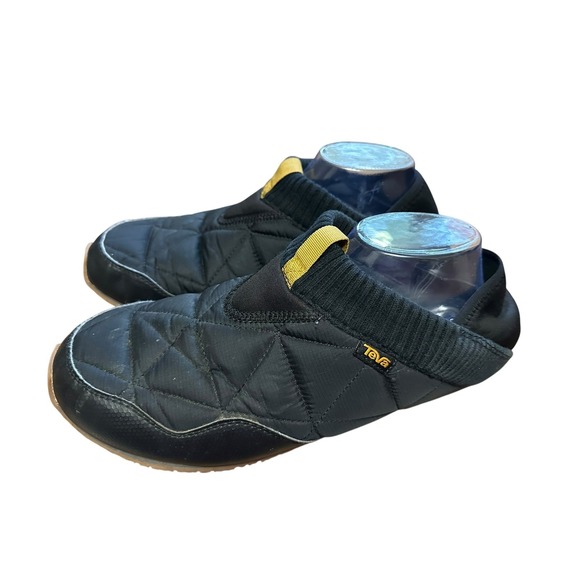 Teva Womens ReEmber Black Quilted Slip On Camp Moccasin Shoes Size 12 - Picture 3 of 8